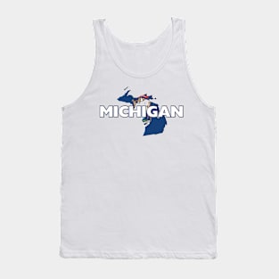 Michigan Colored State Tank Top